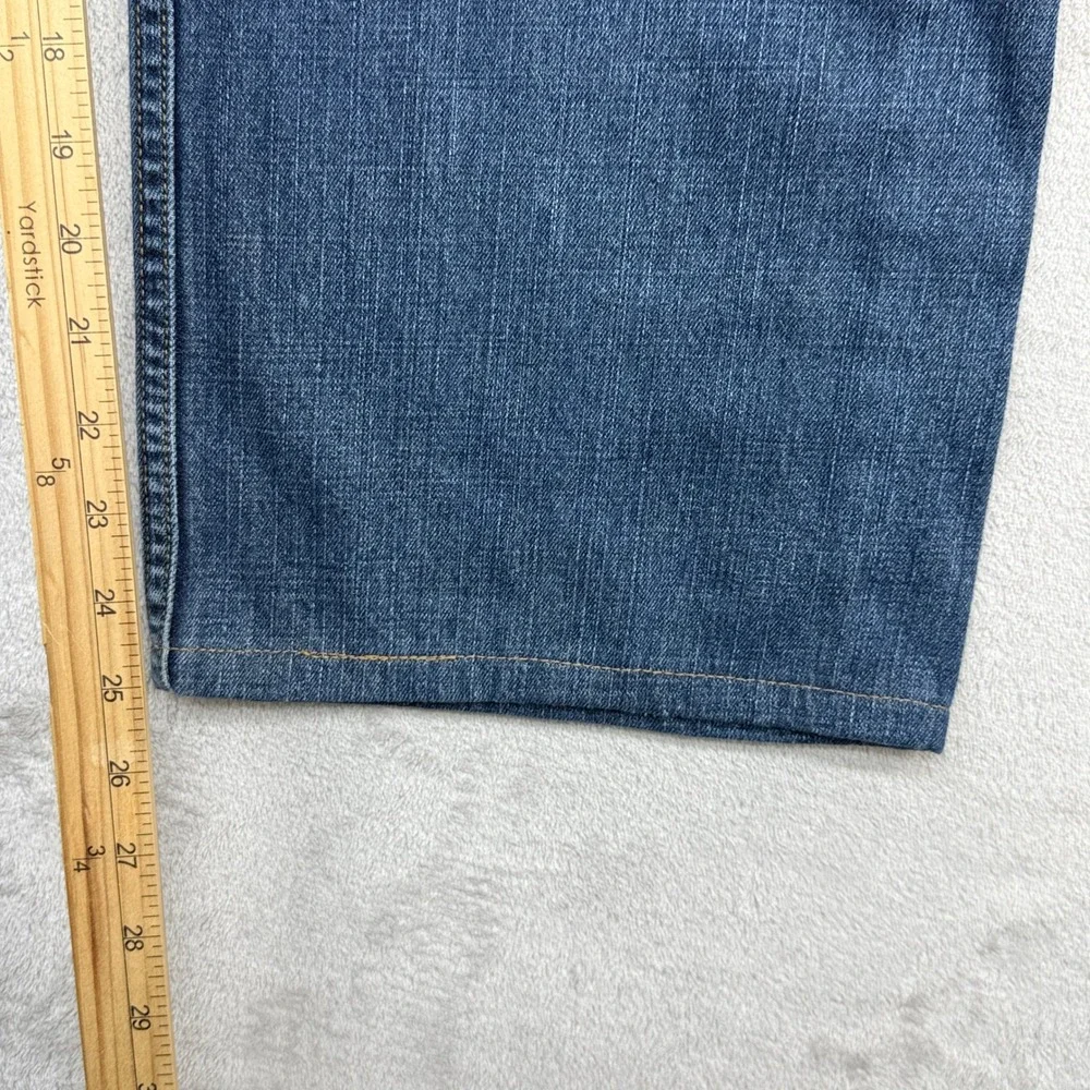 Levis 569 Loose Straight Jeans Mens 38x30 38x25 HEMMED Blue Relaxed Fit Denim